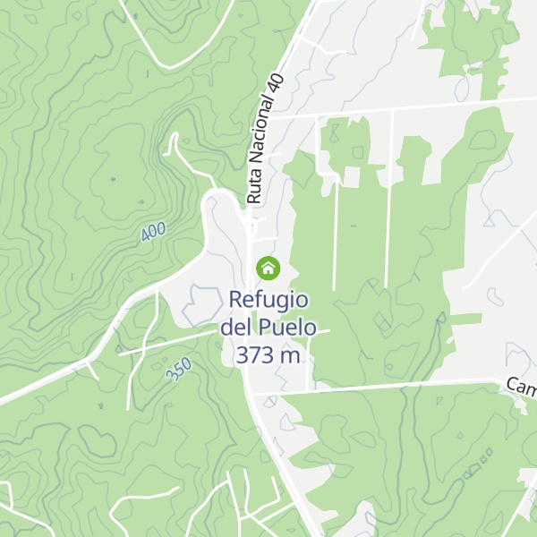Map of Refugio del Puelo