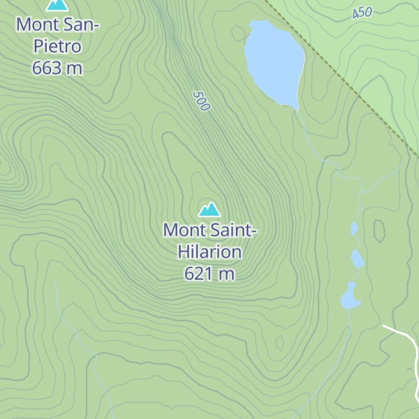 Map of Mont Saint-Hilarion