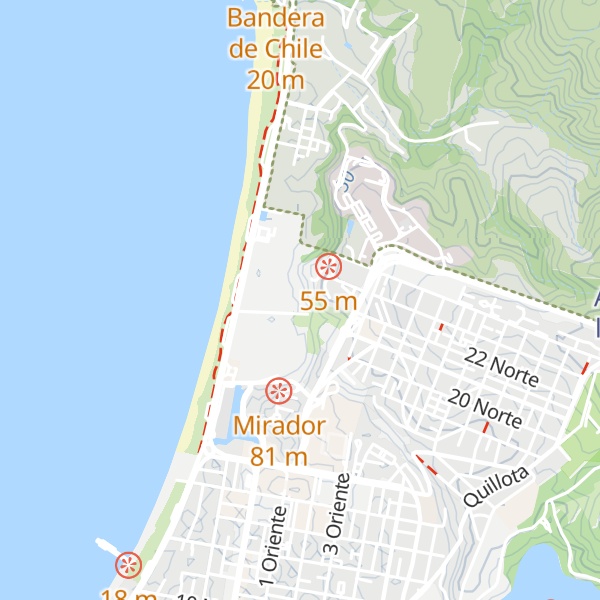 Map of Cabañas Ministerio de Obras Públicas MOP