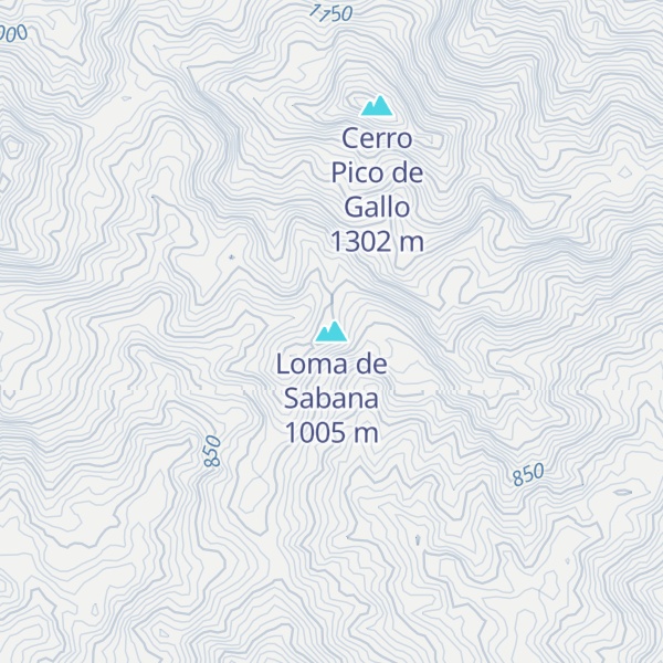 Map of Loma de Sabana