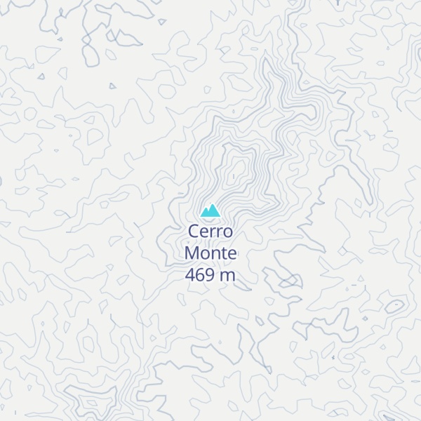 Map of Cerro Monte
