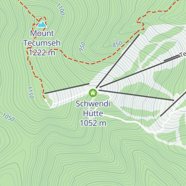 Map of Schwendi Hütte