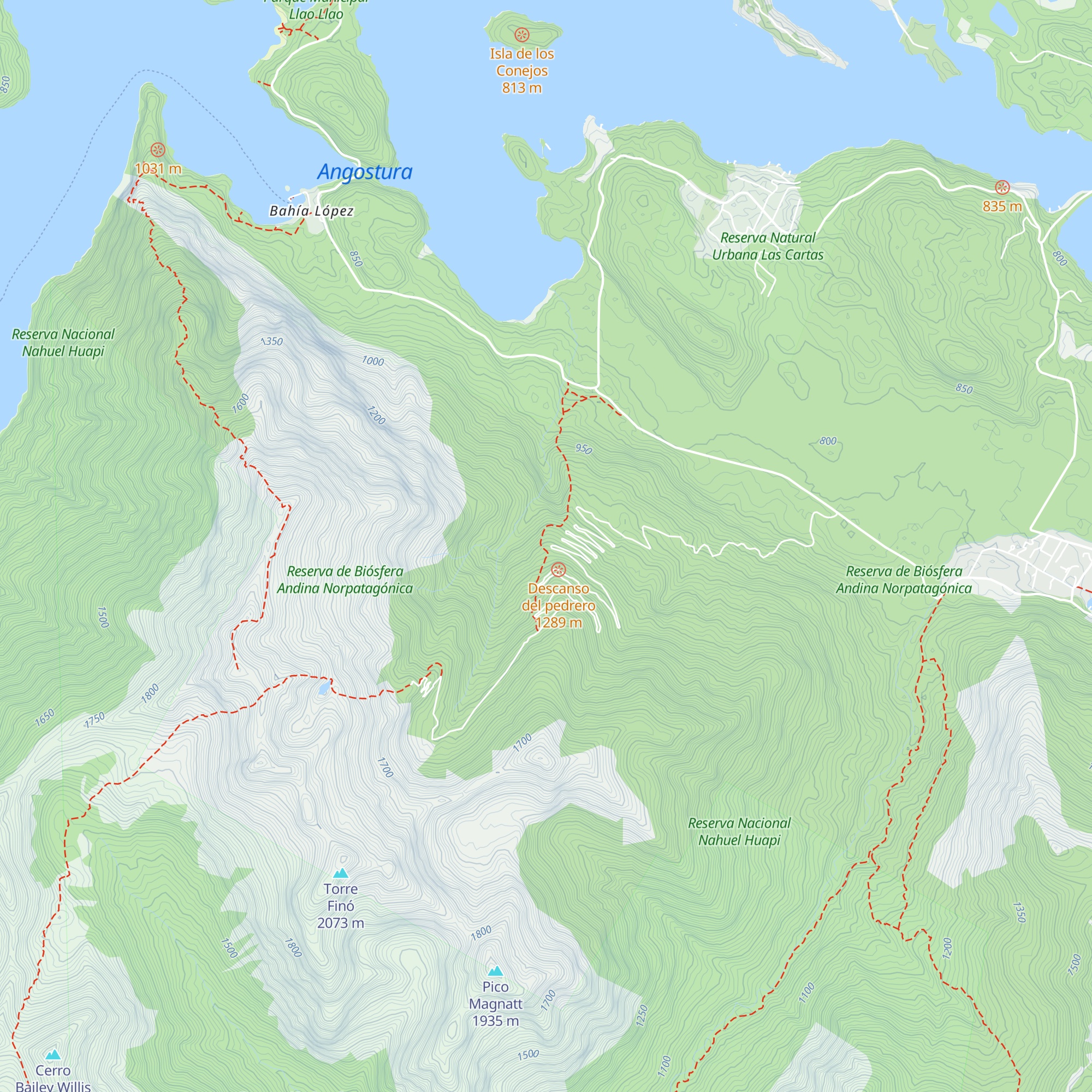 Roca Negra map