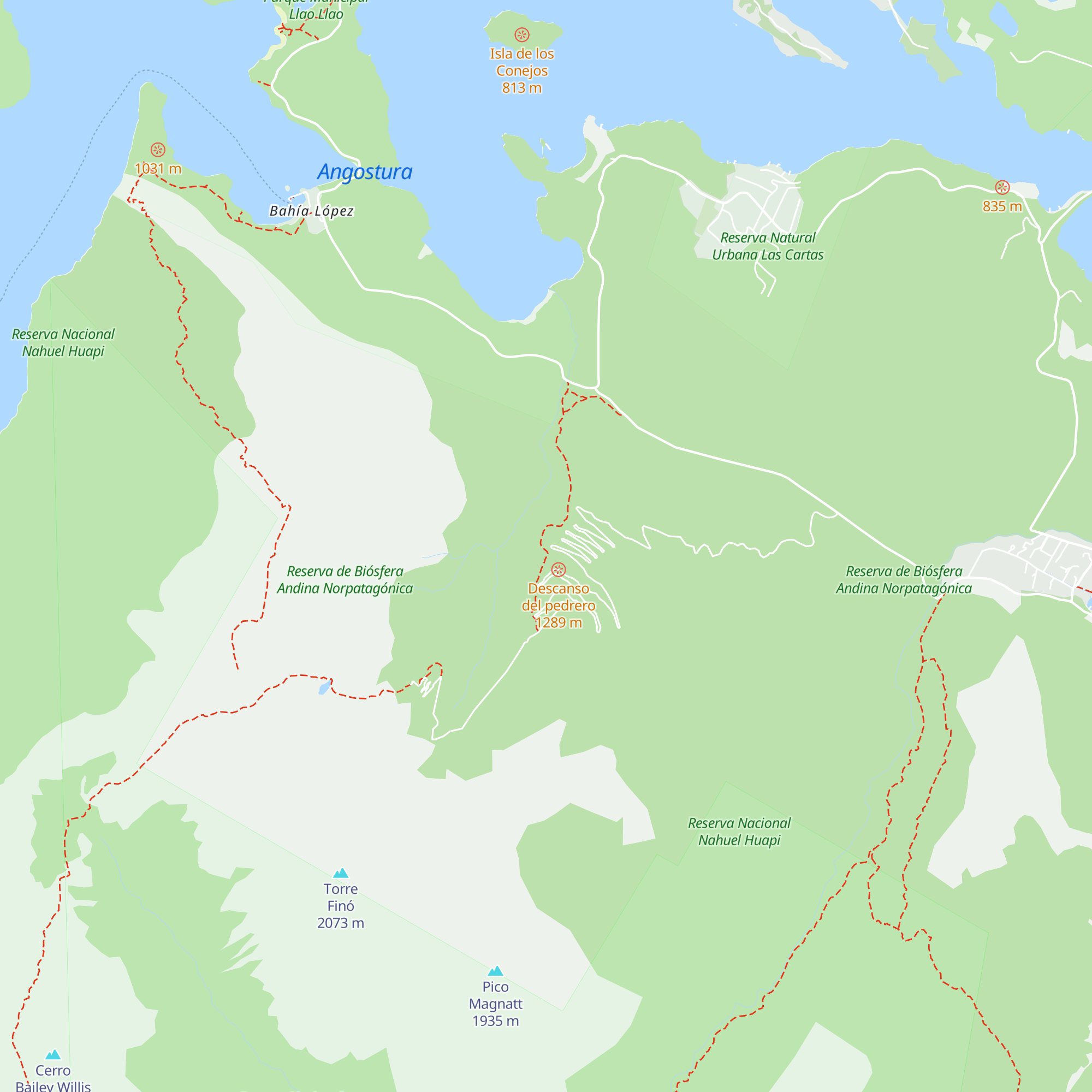 Roca Negra map