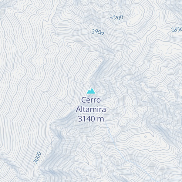 Map of Cerro Altamira