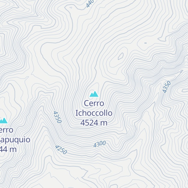 Map of Cerro Ichoccollo