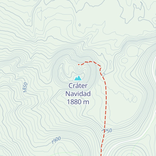Map of Cráter Navidad