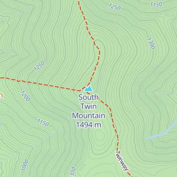 Map of South Twin Mountain