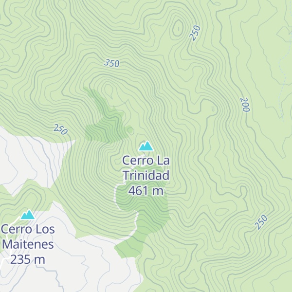 Map of Cerro La Trinidad