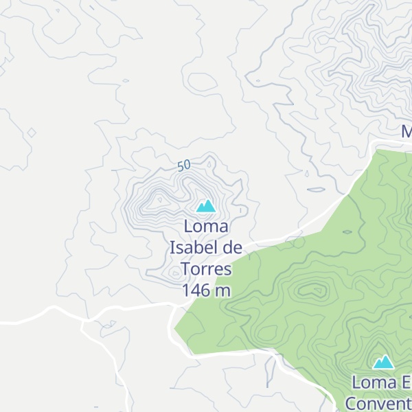 Map of Loma Isabel de Torres