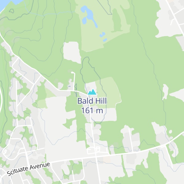 Map of Bald Hill
