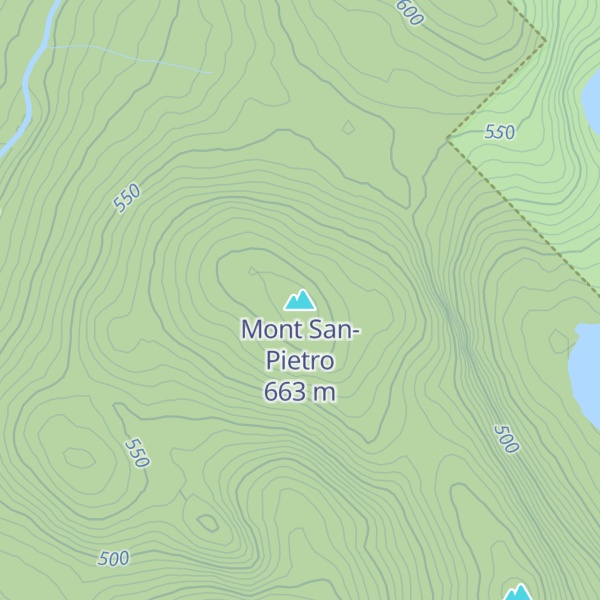 Map of Mont San-Pietro