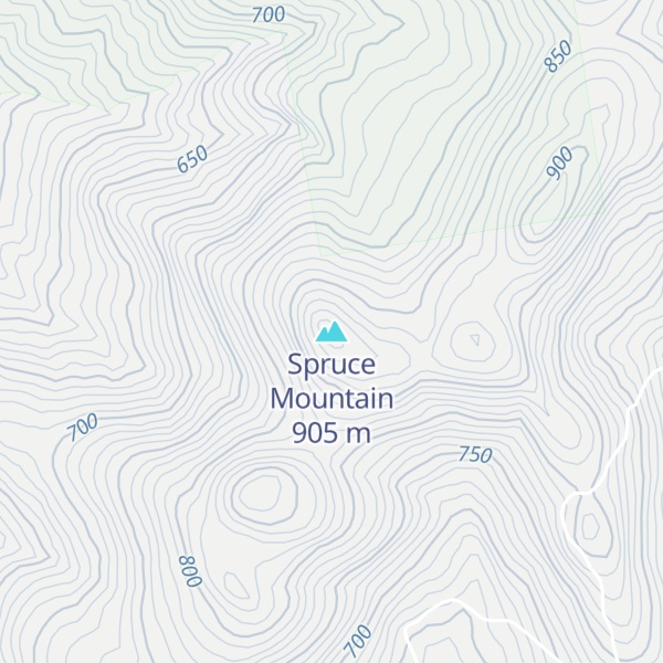 Map of Spruce Mountain