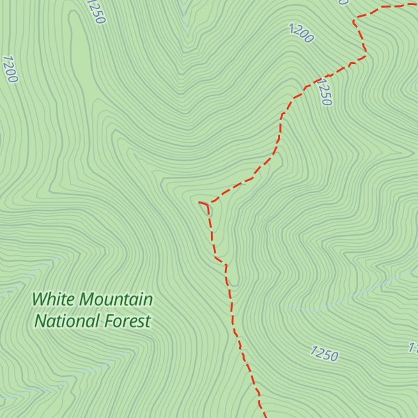 Map of North Twin Mountain