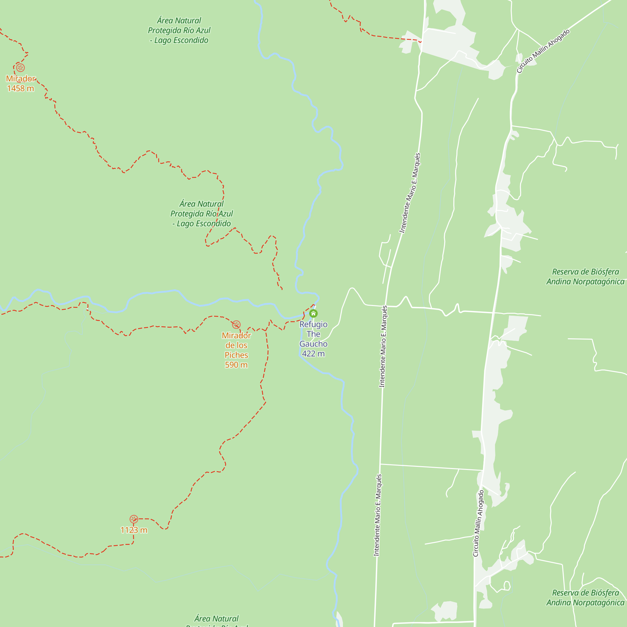 Refugio The Gaucho map