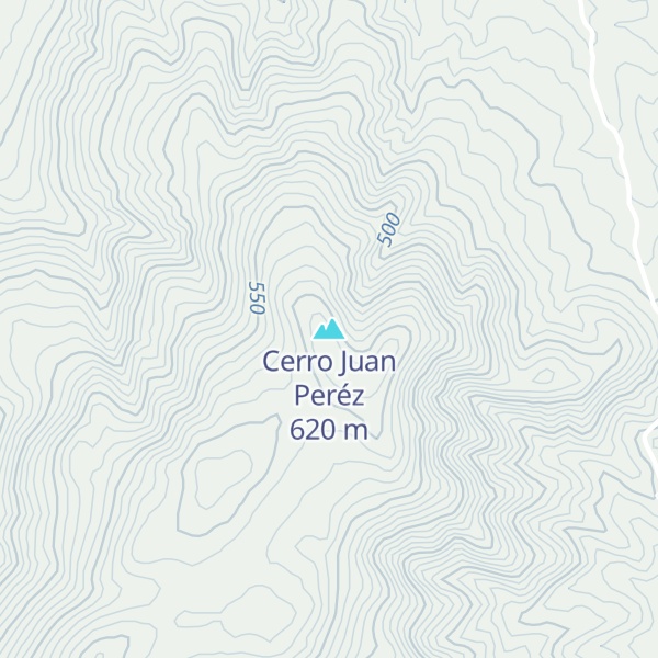 Map of Cerro Juan Peréz