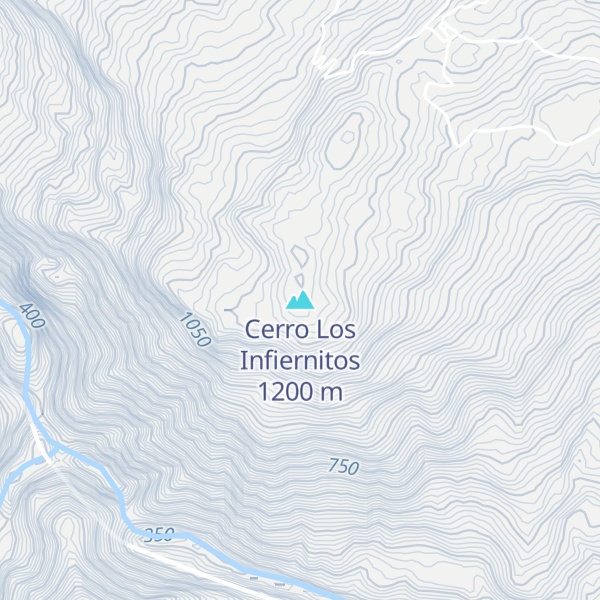 Map of Cerro Los Infiernitos
