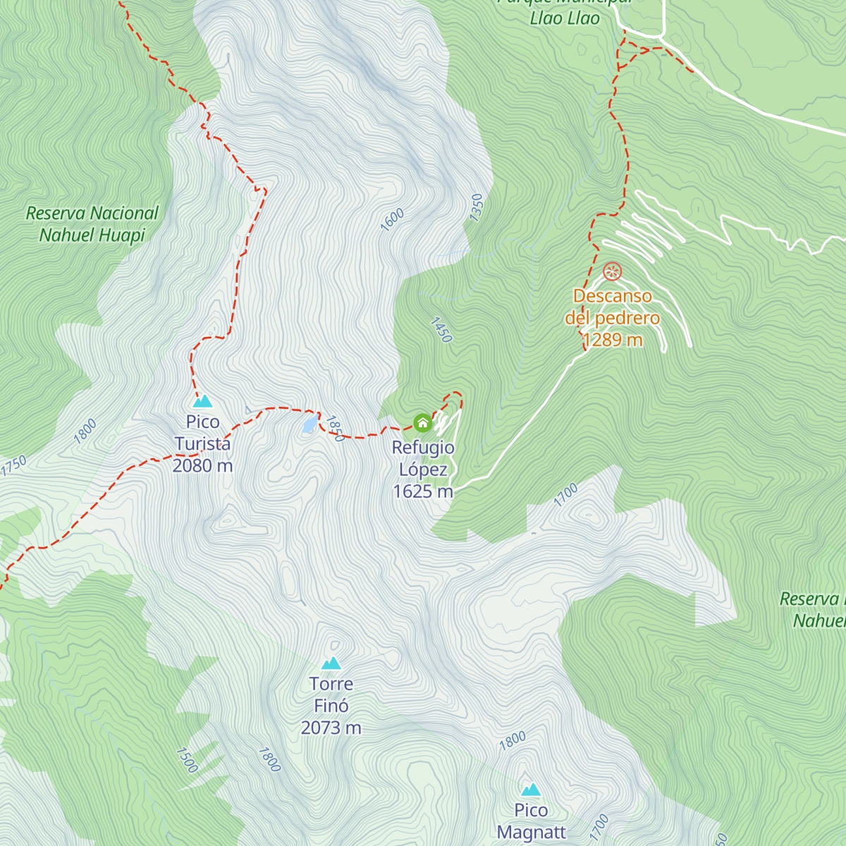Refugio López map