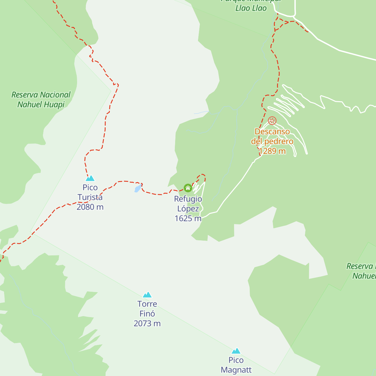 Refugio López map