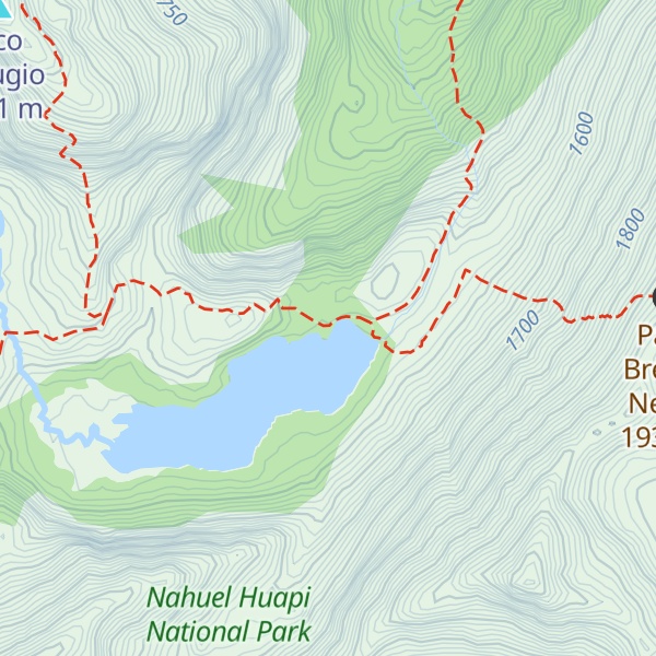 Map of Refugio San Martín / Refugio Jakob