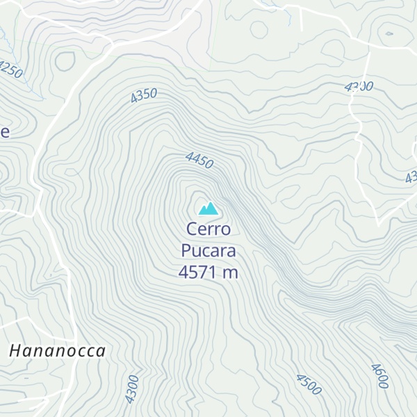Map of Cerro Pucara