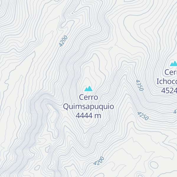 Map of Cerro Quimsapuquio