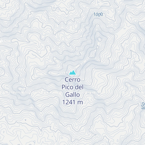 Map of Cerro Pico del Gallo