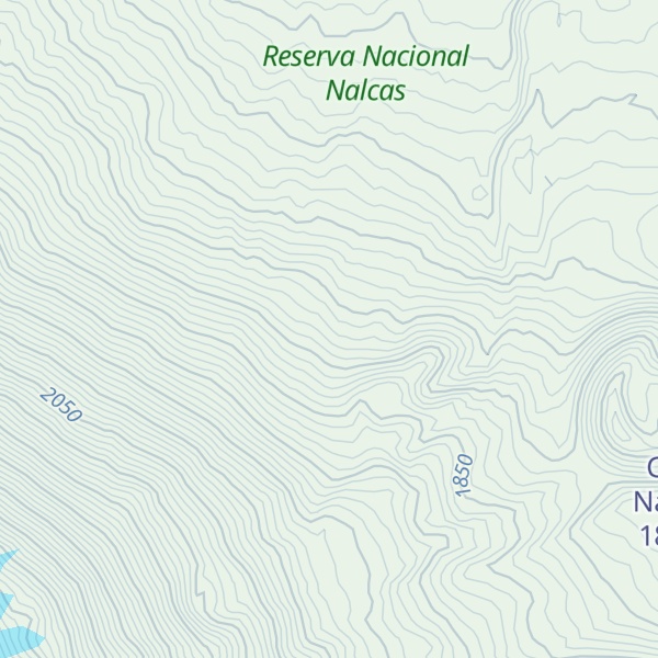 Map of Volcán Lonquimai