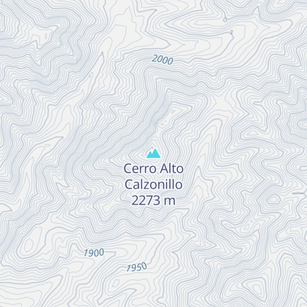 Map of Cerro Alto Calzonillo