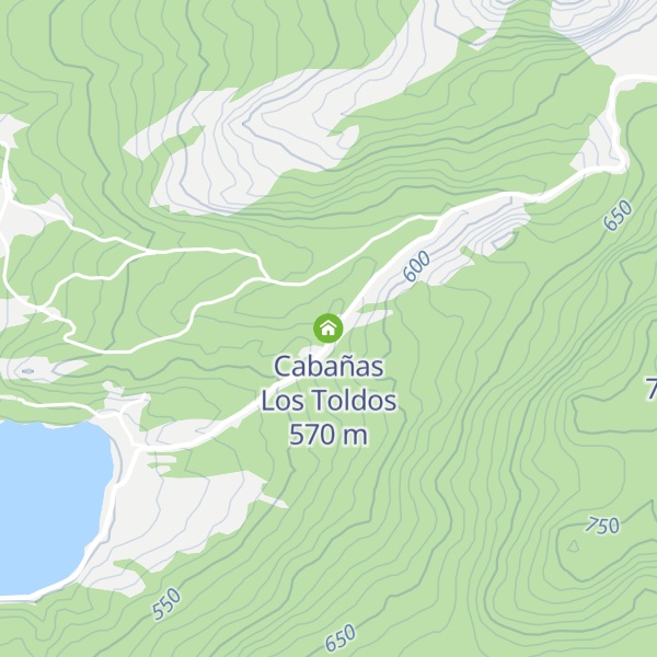 Map of Cabañas Los Toldos
