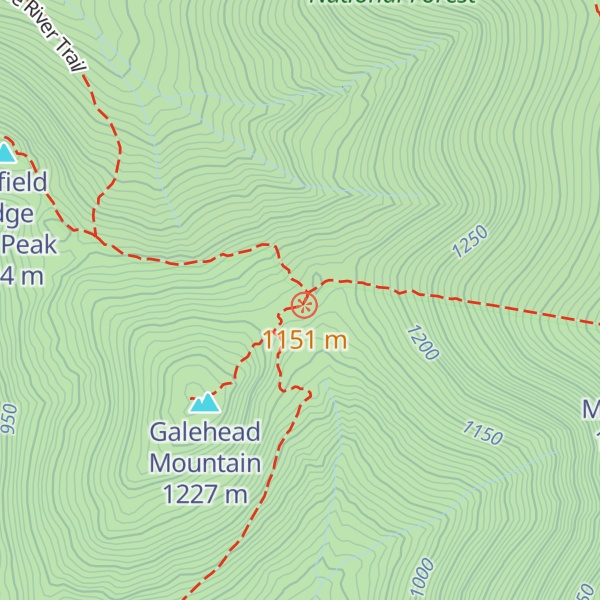 Map of Galehead Hut