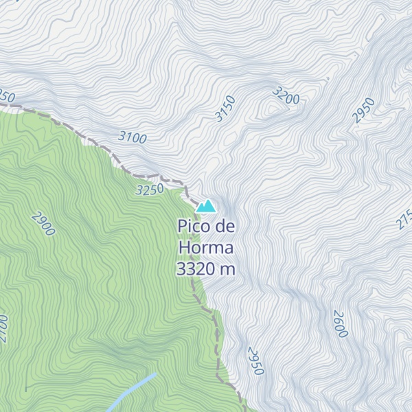 Map of Pico de Horma