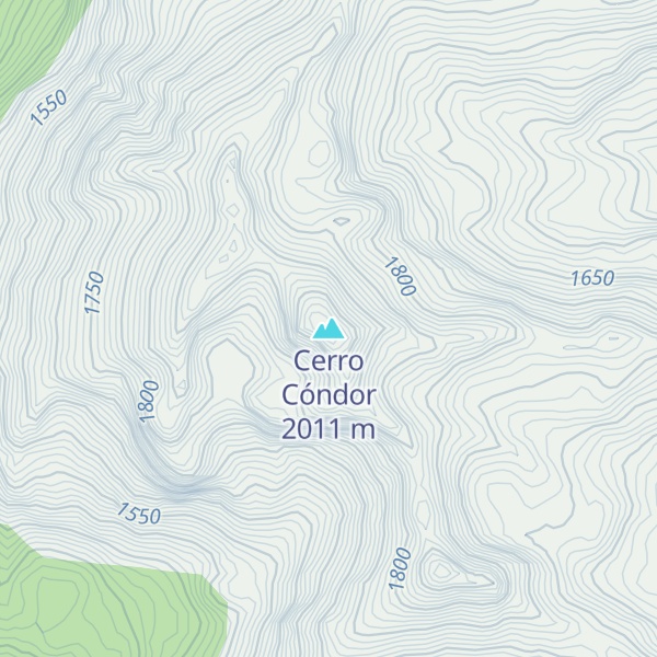 Map of Cerro Cóndor