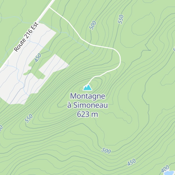Map of Montagne à Simoneau