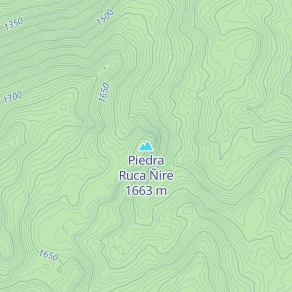 Map of Piedra Ruca Ñire