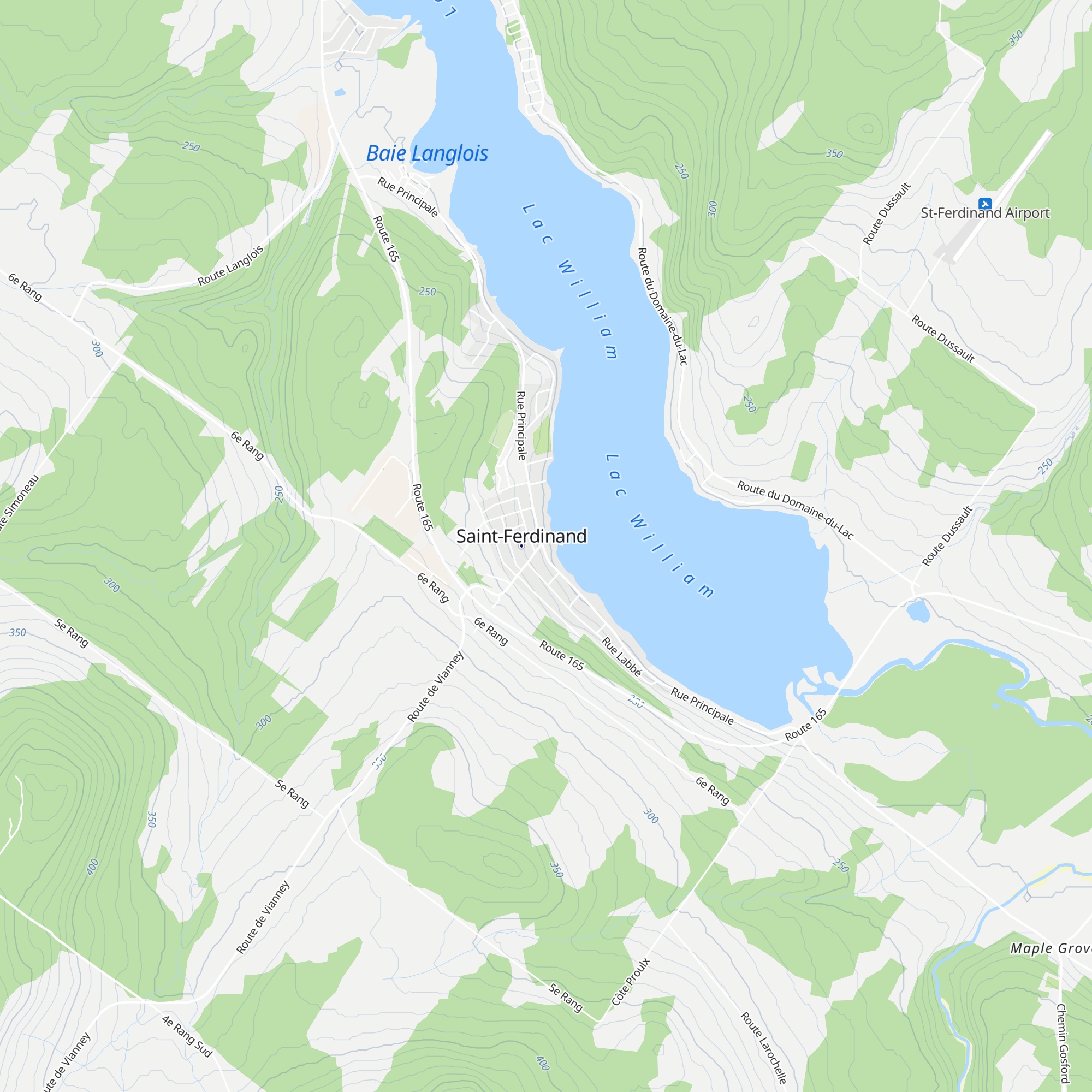 Gîte du lac William map