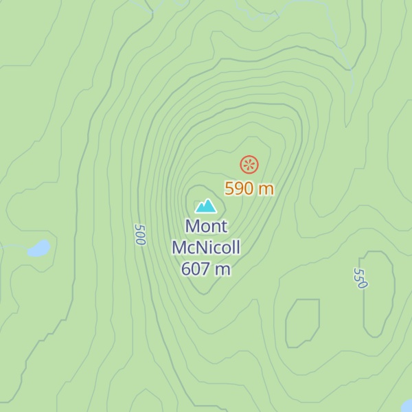 Map of Mont McNicoll