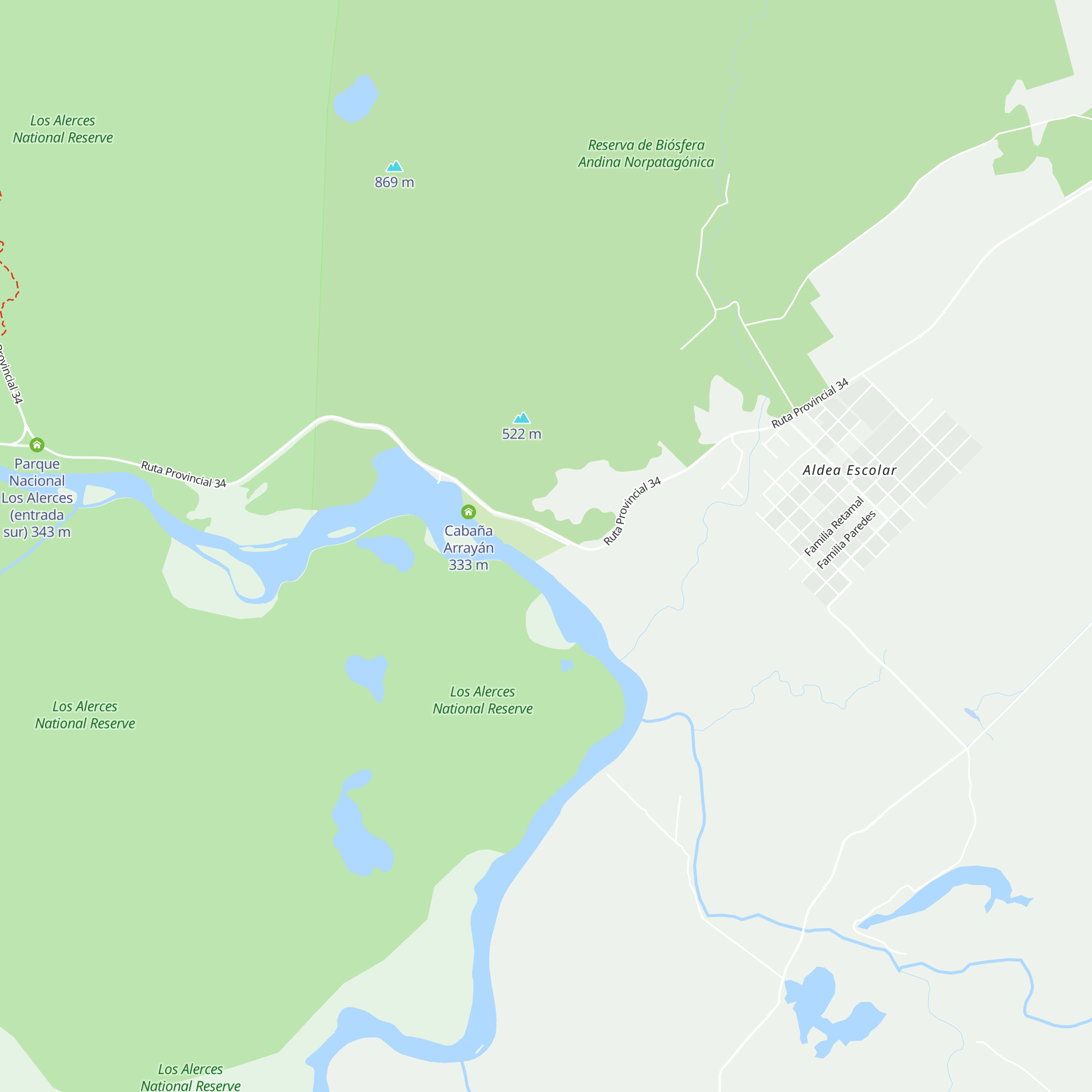 Cabaña Lenga map