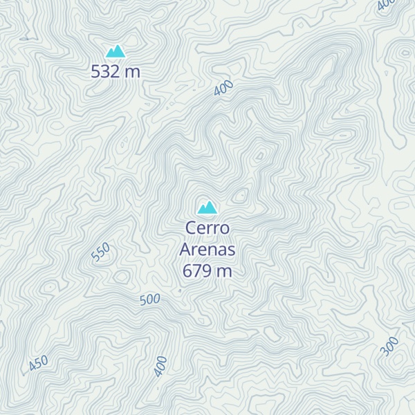 Map of Cerro Arenas