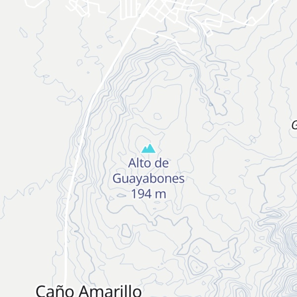Map of Alto de Guayabones