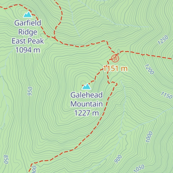 Map of Galehead Mountain