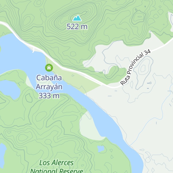 Map of Cabaña Coihue