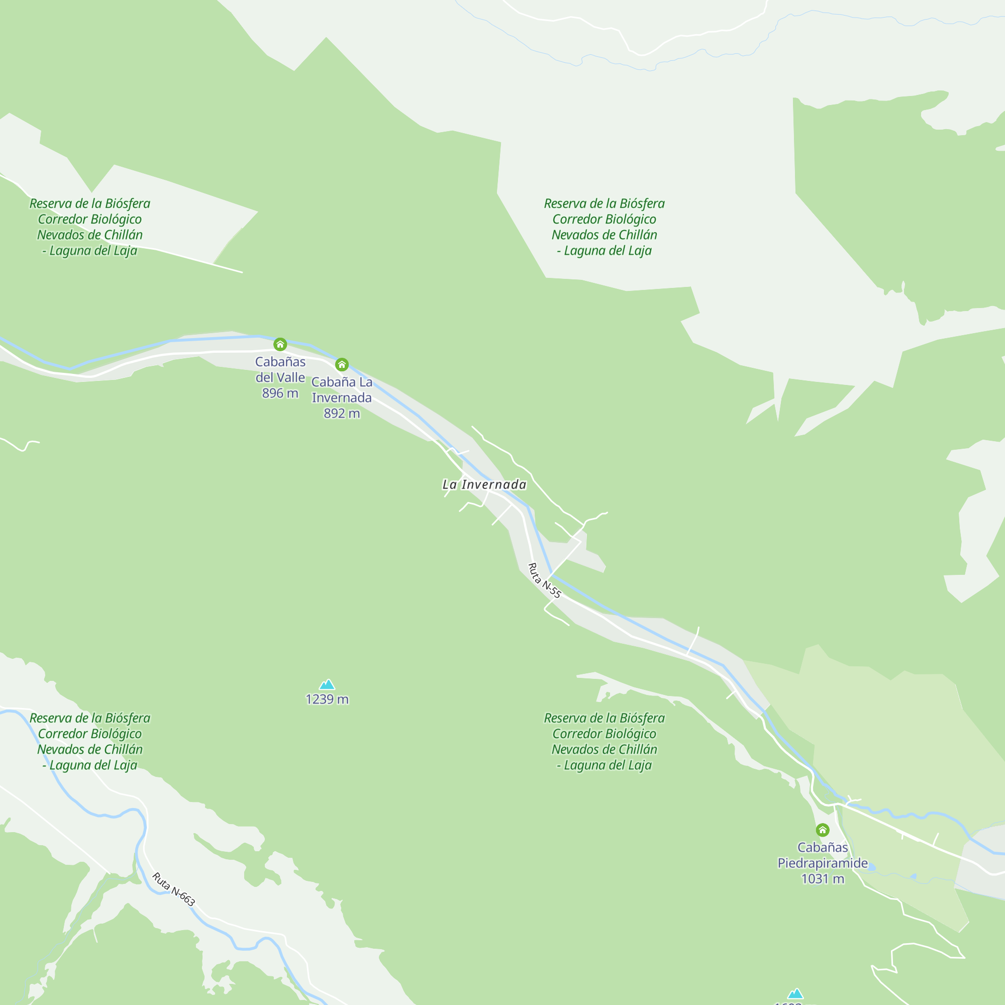Cabañas Acantilado map