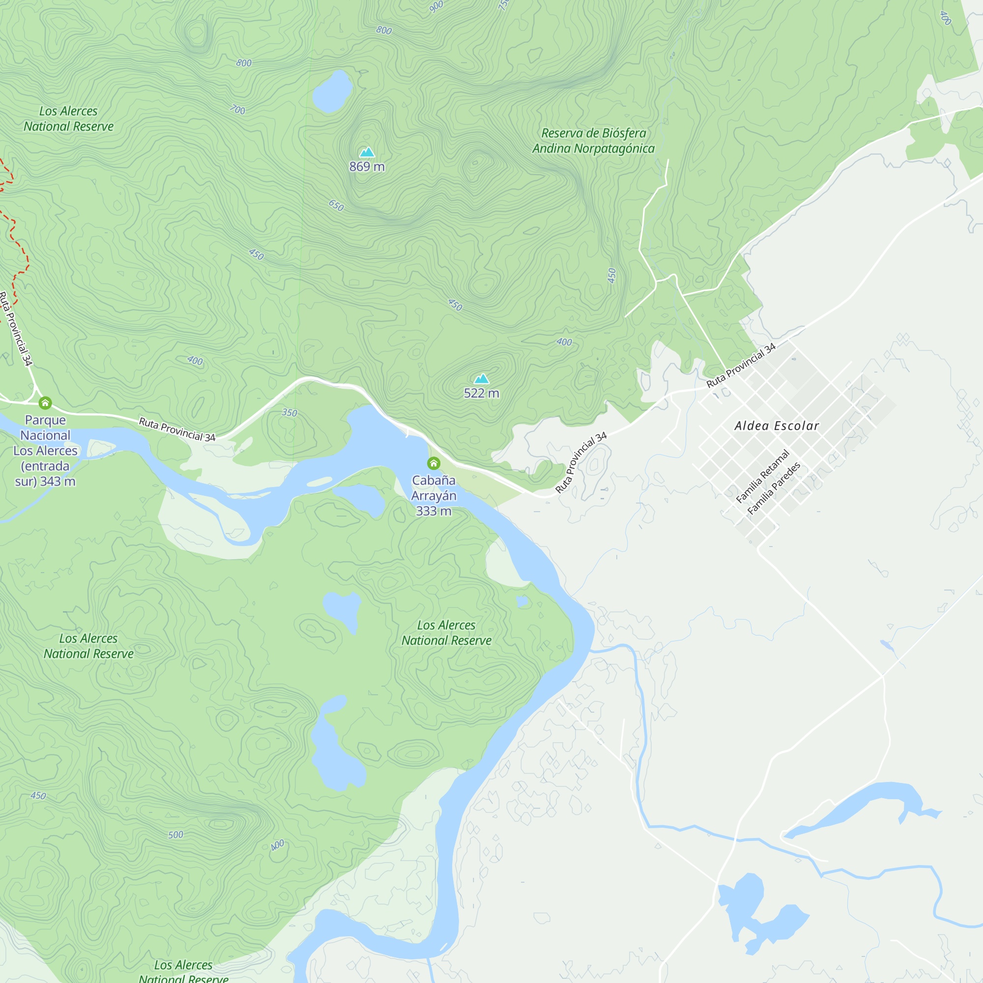 Cabaña Alerce map