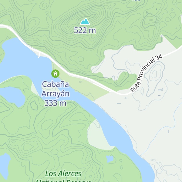Map of Cabaña Alerce