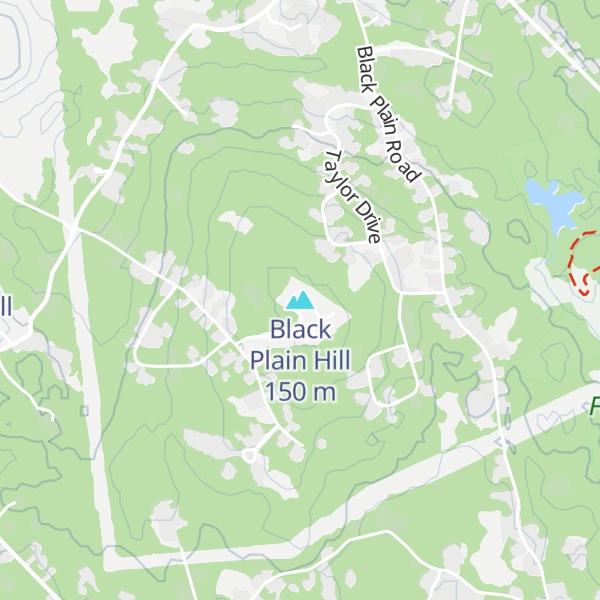 Map of Black Plain Hill