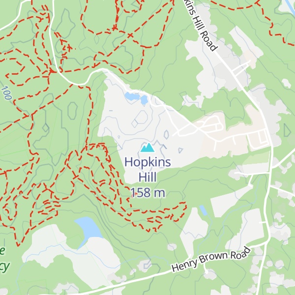 Map of Hopkins Hill