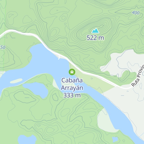 Map of Cabaña Arrayán