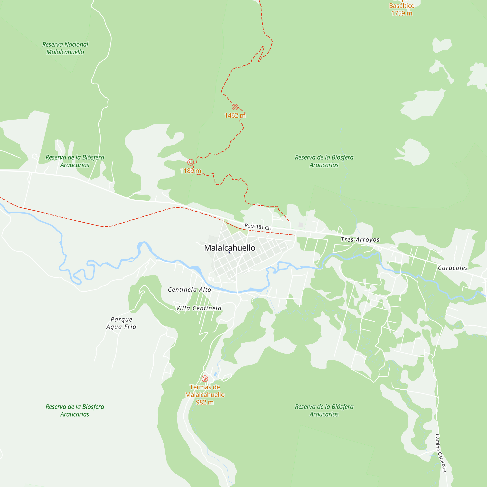 Cabañas Don Mito map