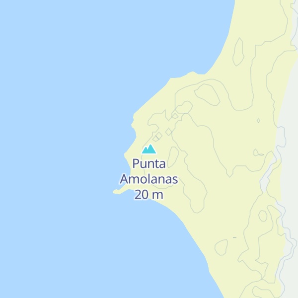 Map of Punta Amolanas